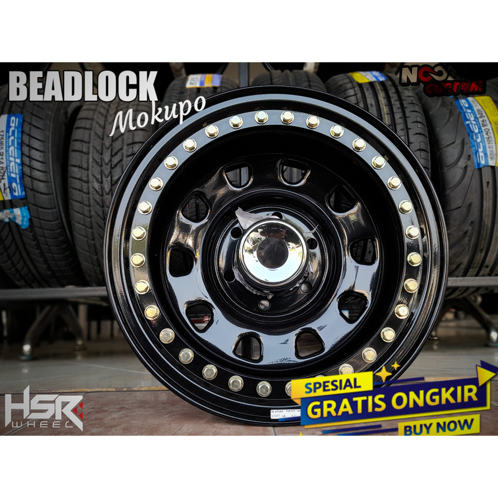 VELG BESI R15 LUBANG 6 TYPE BEADLOCK MOKUPO HSR OFROAD RING 15
