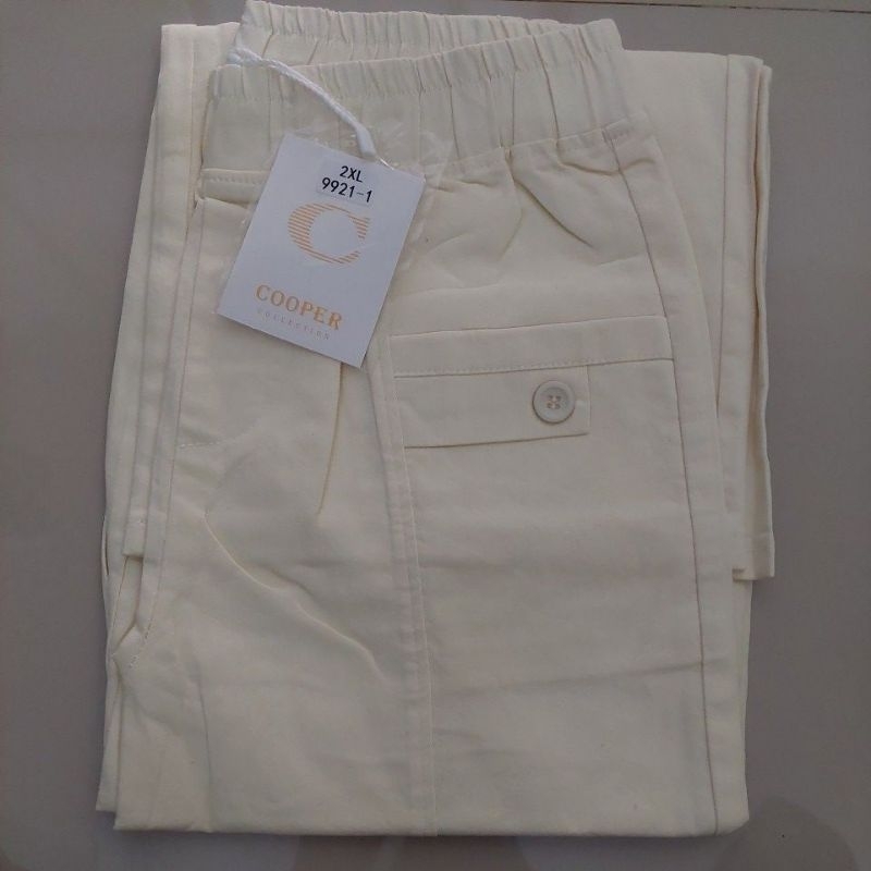 Size ( 2XL, 3XL, 5XL ) Celana kulot kargo soft jeans import premium by COOPER seri 7157# 2XL, 3XL, 5XL