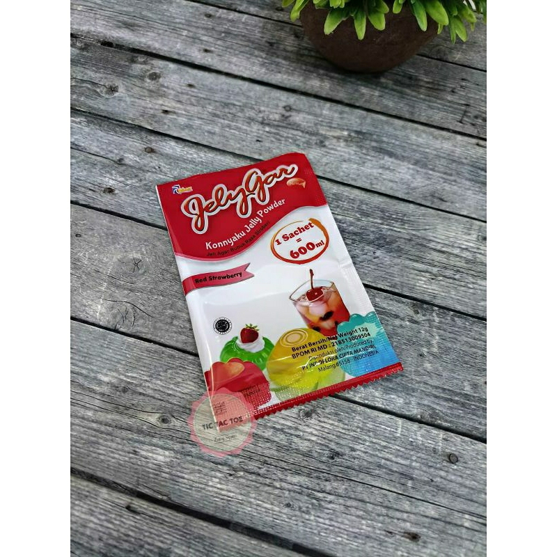 JellyGar Rasa Strawberry Sachet 12 gr / Serbuk Jelly