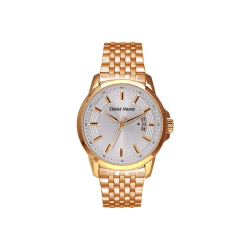 JAM TANGAN PRIA CHRIST VERRA CV 71110G-15 / 71110G-12 RANTAI ORIGINAL