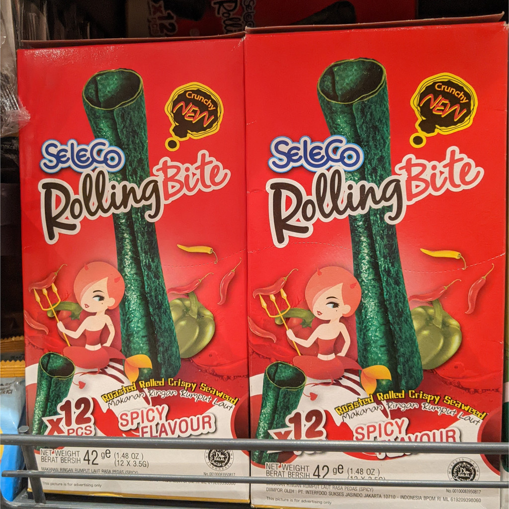 

Seleco rolling bite Seaweed spicy 12x3,5 gr