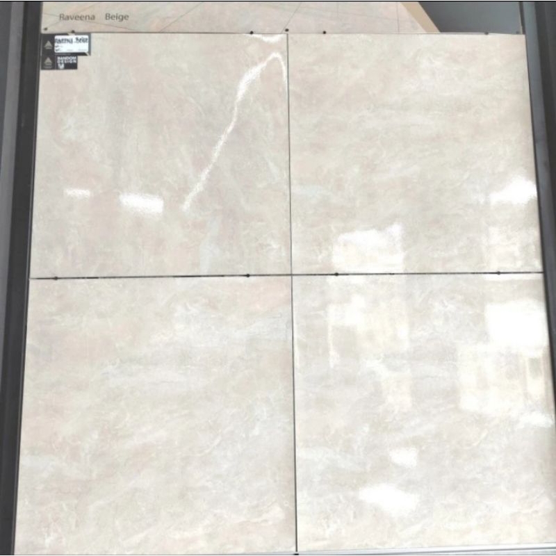 Granit 60x60 Motif Marmer Cream | Arna Ravena Beige Glossy