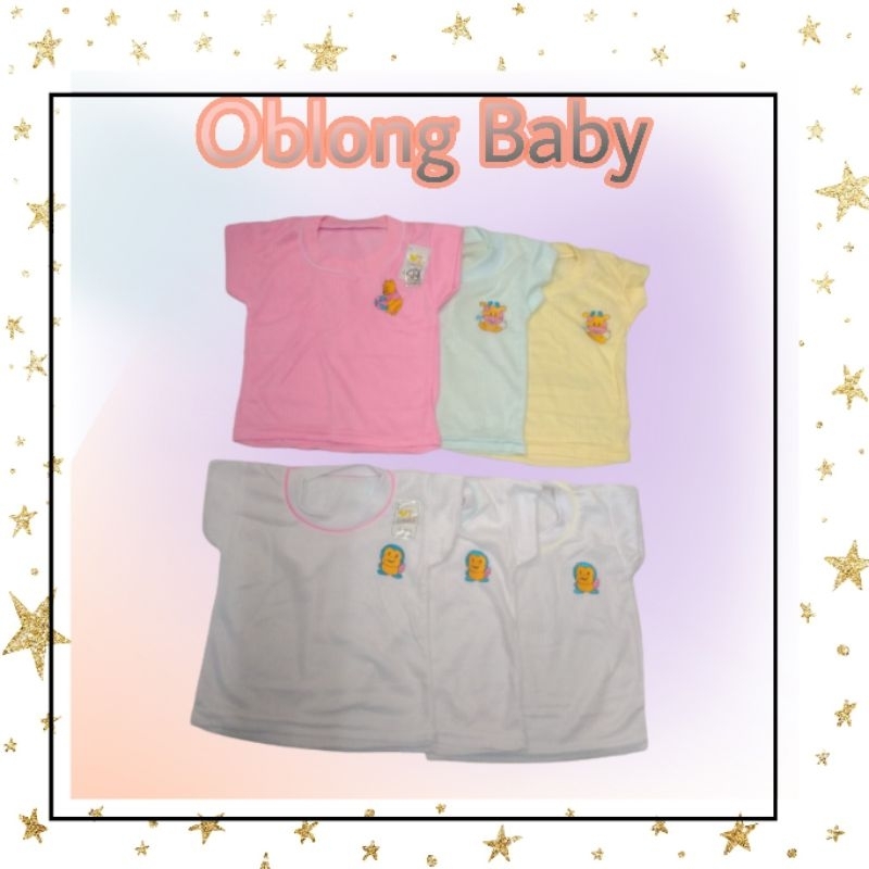 Baju Anak Bayi Kaos Oblong Putih Warna Lembut 3pcs