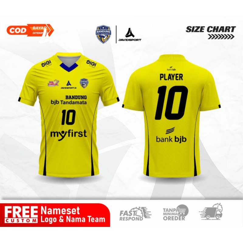 JERSEY VOLI PROLIGA BANDUNG BJB TANDAMATA