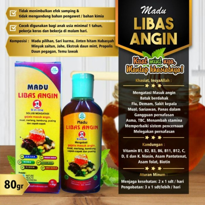 Madu Libas Angin Garansi 100% Ori