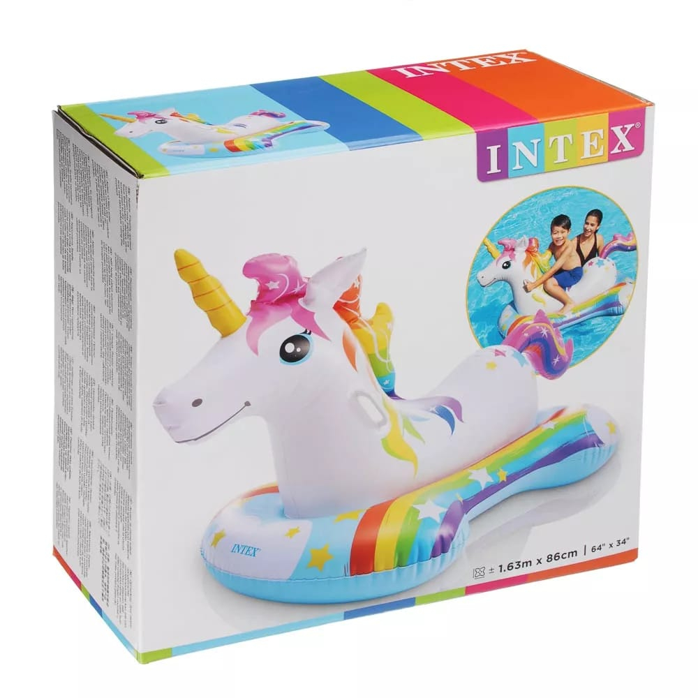 INTEX Pelampung Magical Unicorn Ride-On 57552