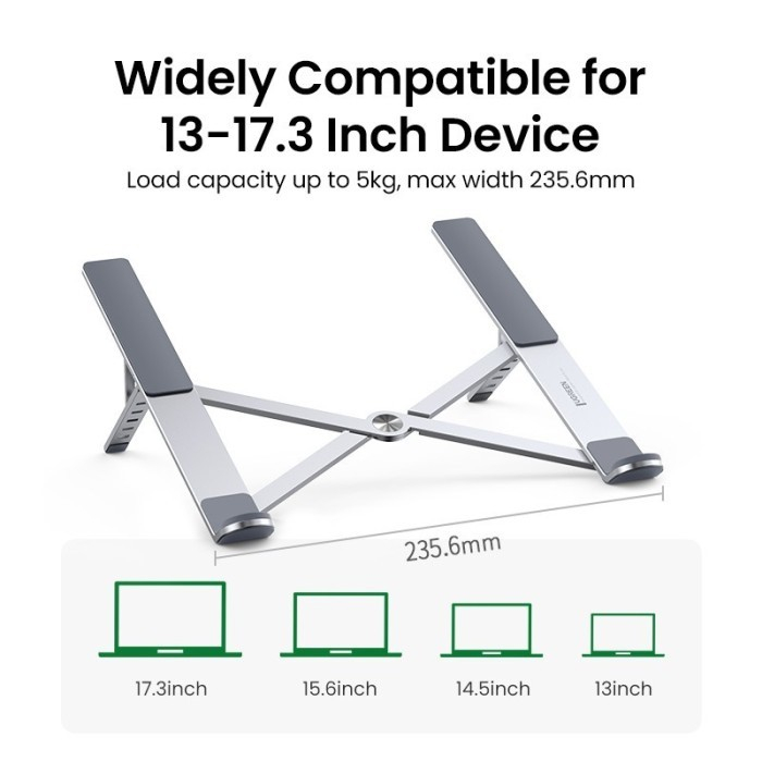 UGREEN Stand Laptop Alumunium Foldable Universal Desktop Holder MacBook Notebok