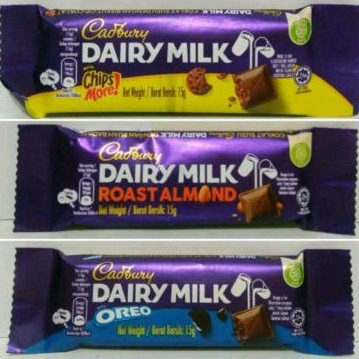 Cadbury Dairy Milk Assorted Milk Chocolate 15g