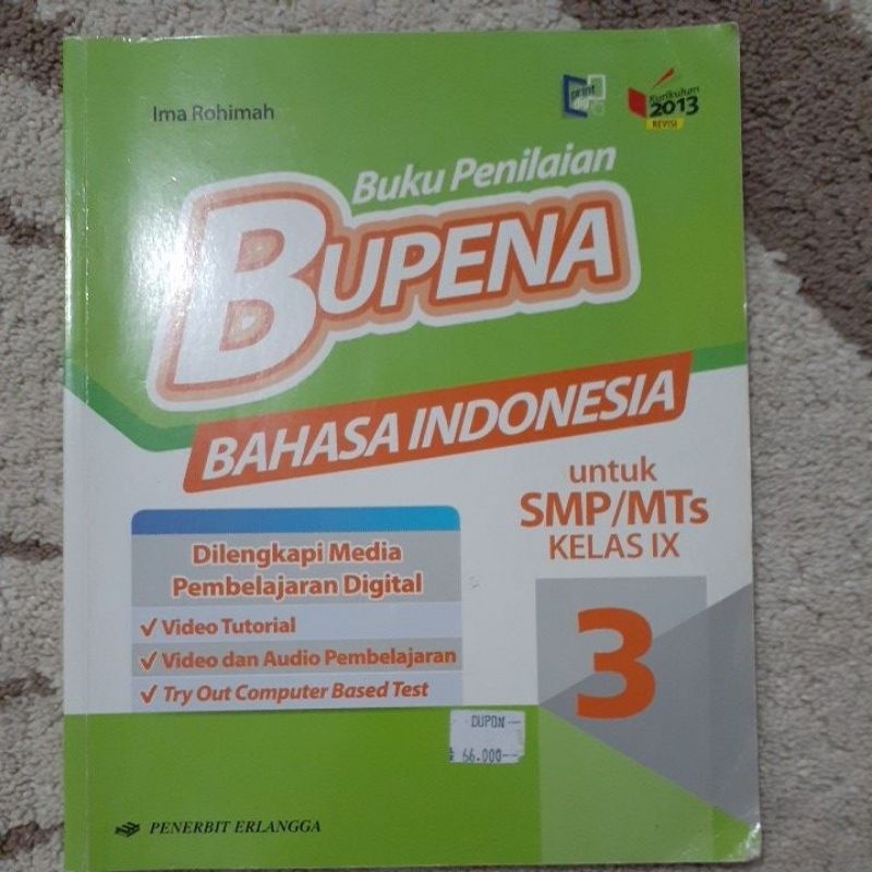 

BUPENA Bahasa Indonesia SMP/MTs kelas IX - Erlangga