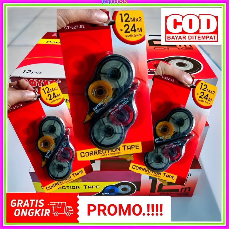 

CORRECTION TAPE JOYKO CT-522-02 12METER (12SET)