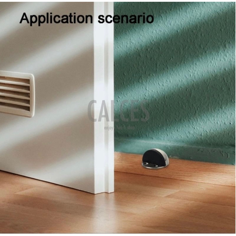 Door Stopper Bulat Stainless 2in1 | Penahan Pintu Model Bulat Keong | Door Stop
