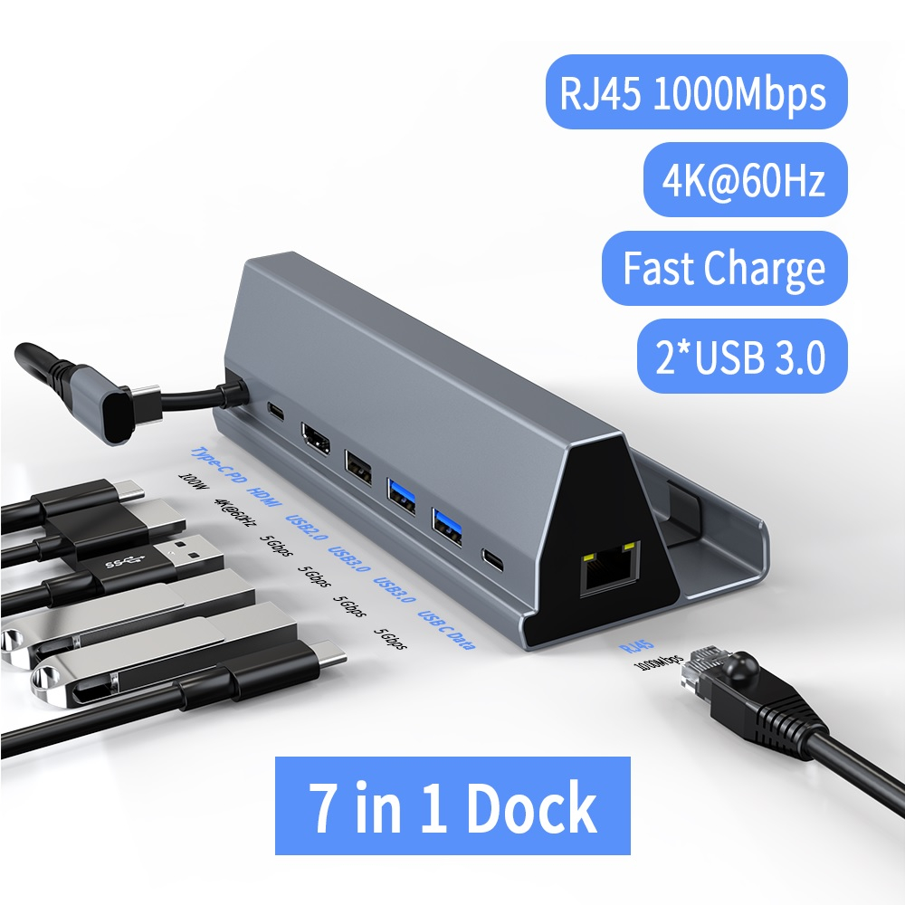 Docking Station Multifunctional 7-in-1 - for Steam Deck - NS Switch