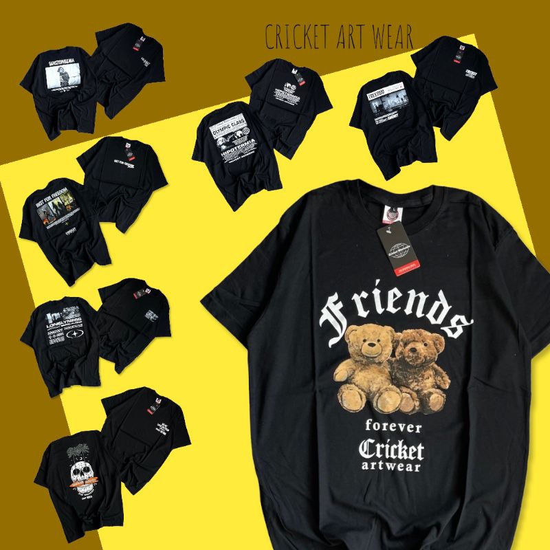 [REALPICT] PART 2 | BLACK / HITAM | FREE STIKER | KAOS DISTRO CRICKET ART WEAR BRAND ORIGINAL | KAOS
