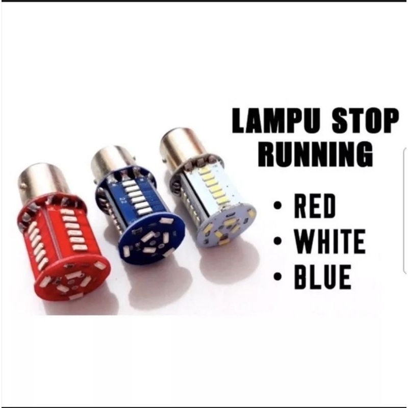 Lampu stop belakang stoplamp belakang 30mata running led merah biru putih harga per 1pcs pnp 12watt