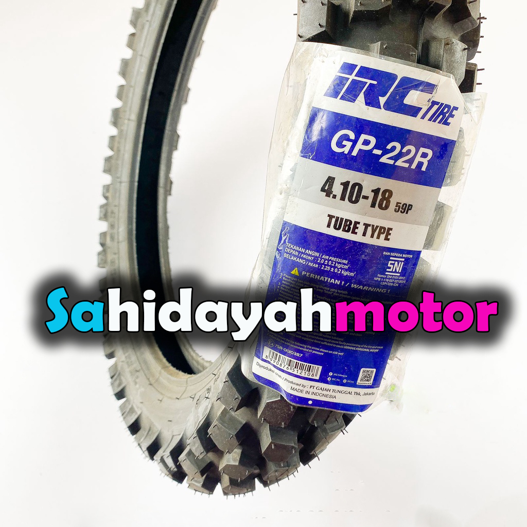 IRC BAN SEMI TRAIL KLX BF & CRF 4.10-18 & 275-21 GP 22R GP21F TubeType