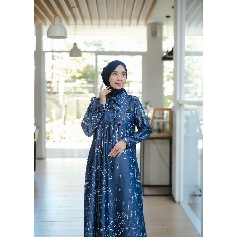 Baju Muslim Gamis Camilla Motif Silk