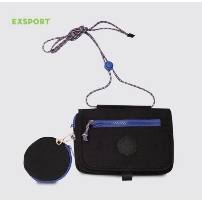 Preloved Tas Selempang Exsport Easy Going - Black