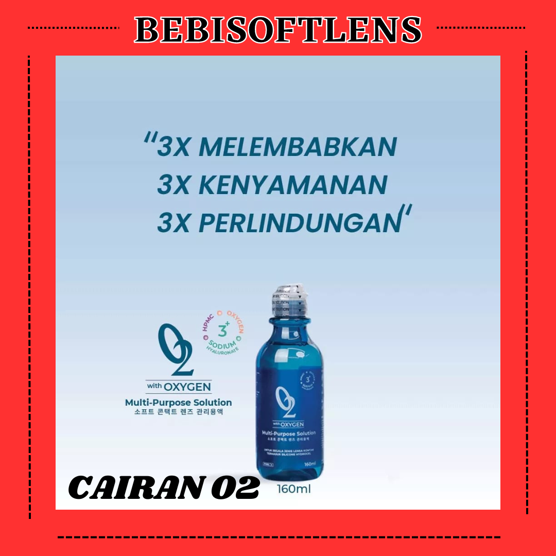 CAIRAN OMEGA O2 360ML NEW WITH OXYGEN CAIRAN SOFTLENS PEMBERSIH/ BB