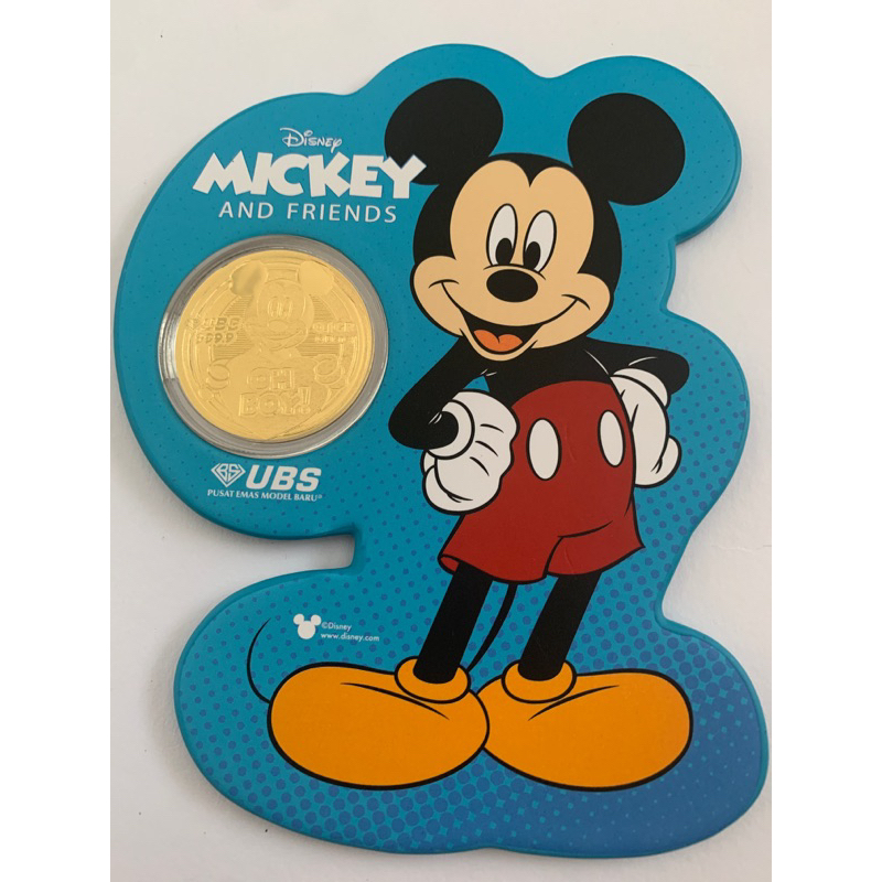 Logam Mulia UBS Gift Series Mickey n Friends 0,1 gram