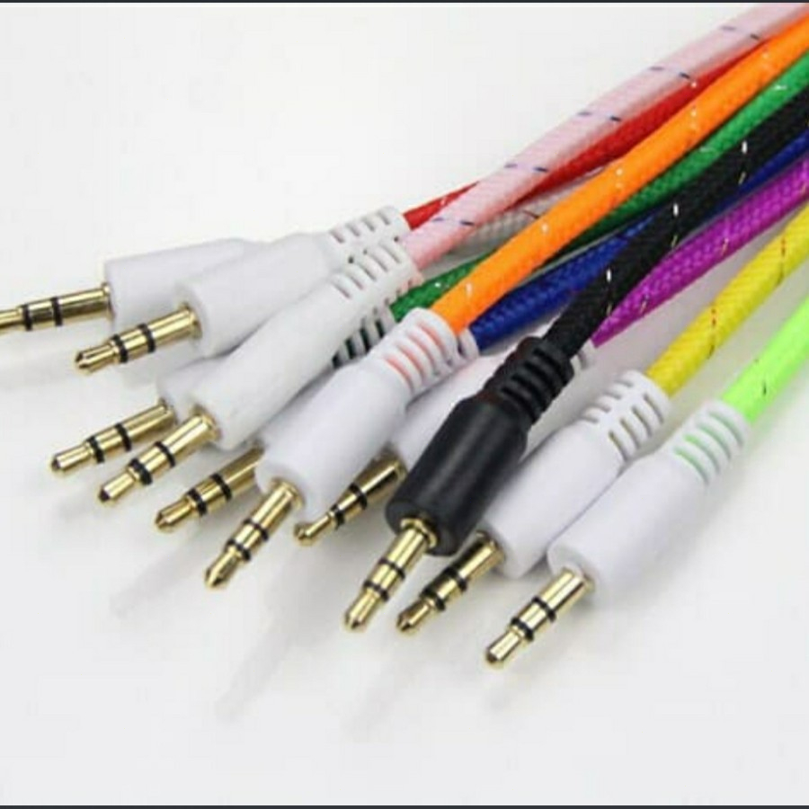 kabel data Aux 1in1 tali sepatu / kabel audio Murah/kabel AUX