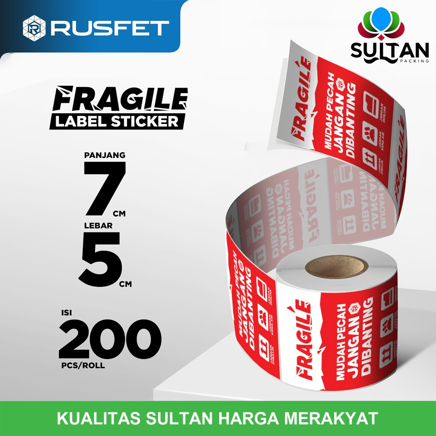 

Stiker fragile jangan di banting stiker label pengiriman 7cm x 5cm