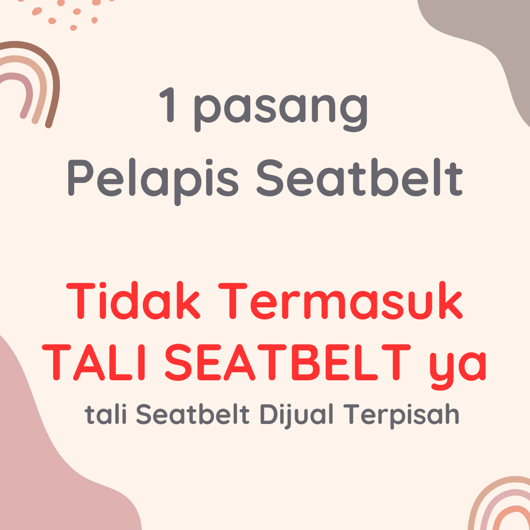 Sepasang PELAPIS TALI SEAT BELT Twinkle Black Pad Stroller Akachan dipakai di stroller kursi makan Gendongan Ergo lapisan pegangan Kulkas seatbelt Safety handle cover teething Pad Gigitan safety belt stt