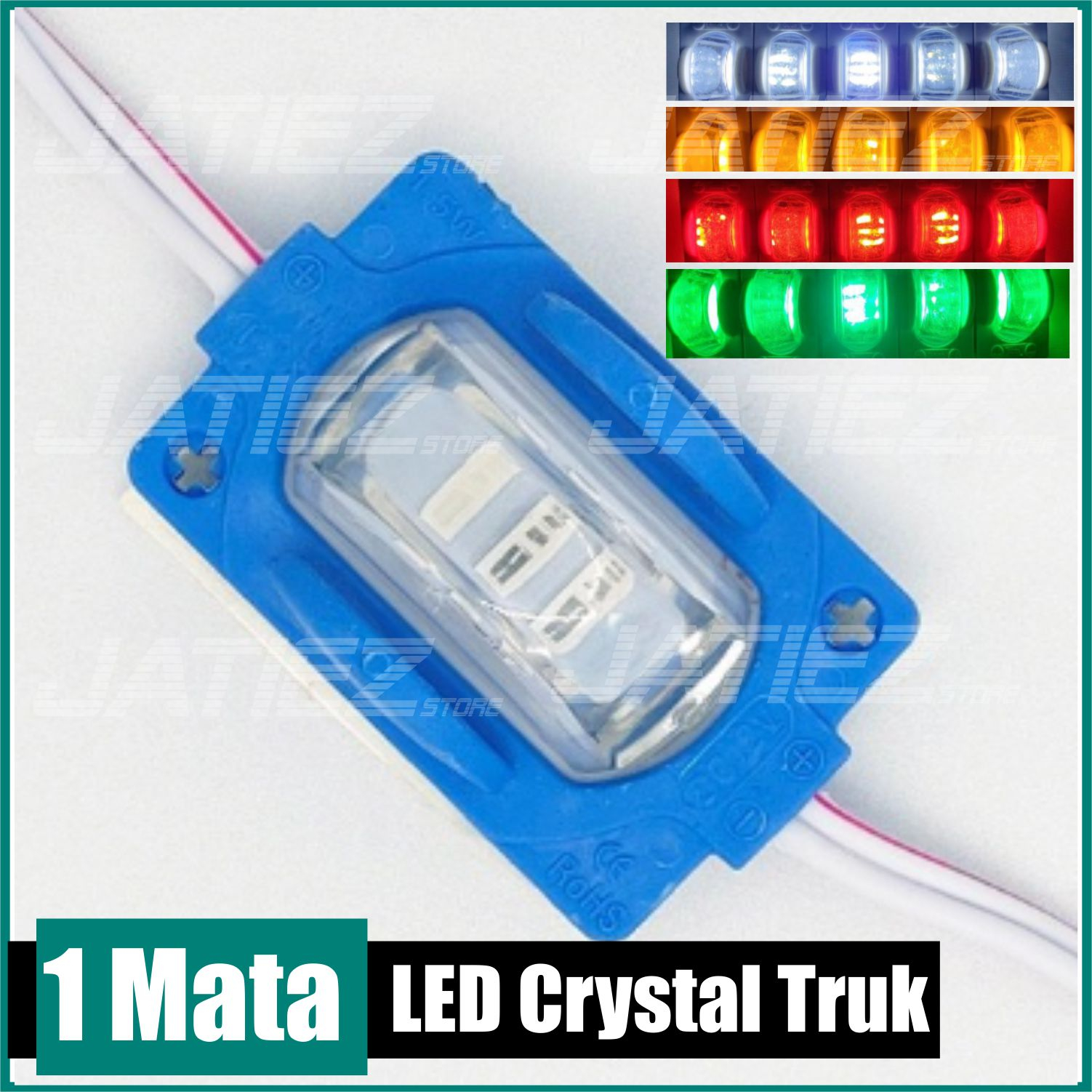 Lampu Led 1 Mata Jumbo 12V 24V - LED Cristal 1 Mata