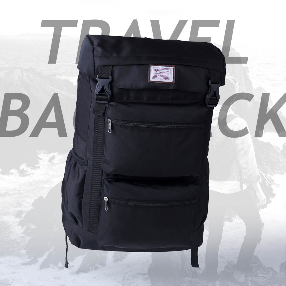 Tas Ransel Pria Semi Keril 40 Liter Tas Backpack Pria Hitam 614