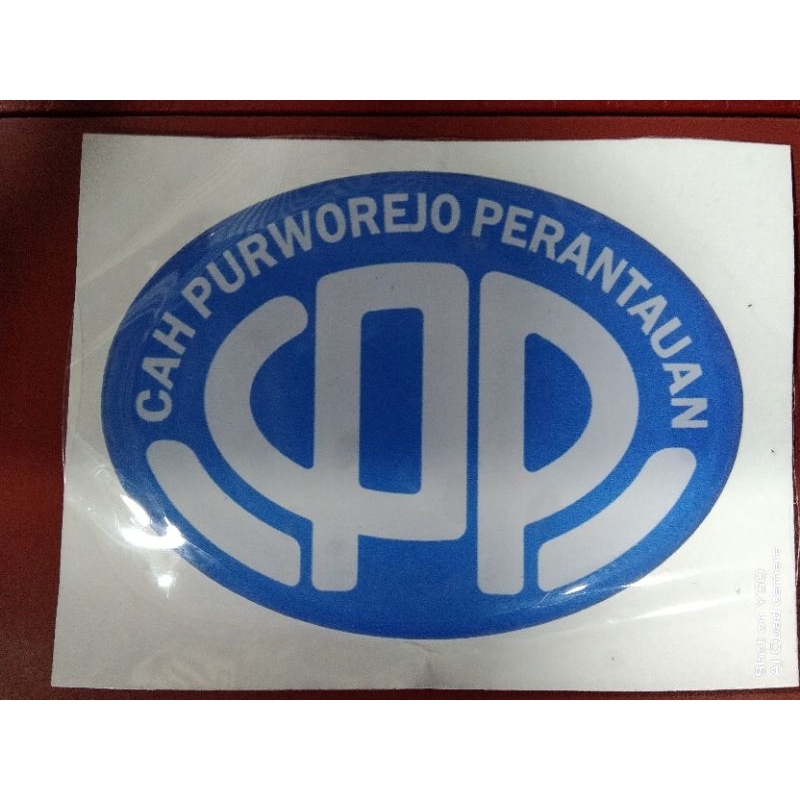 

Stiker CPP Cah Puworejo Perantauan timbul model oval elegan/murah/lebih rekat