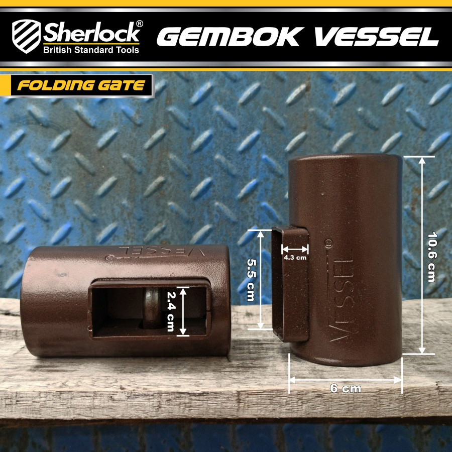 Gembok Tabung Vessel Sherlock Original Gembok Anti Maling Untuk Folding Gate