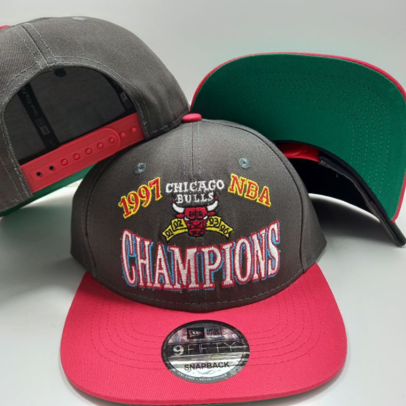 Eta 21 Topi Snapback Chicago Bulls Nba Champions Premium Quality