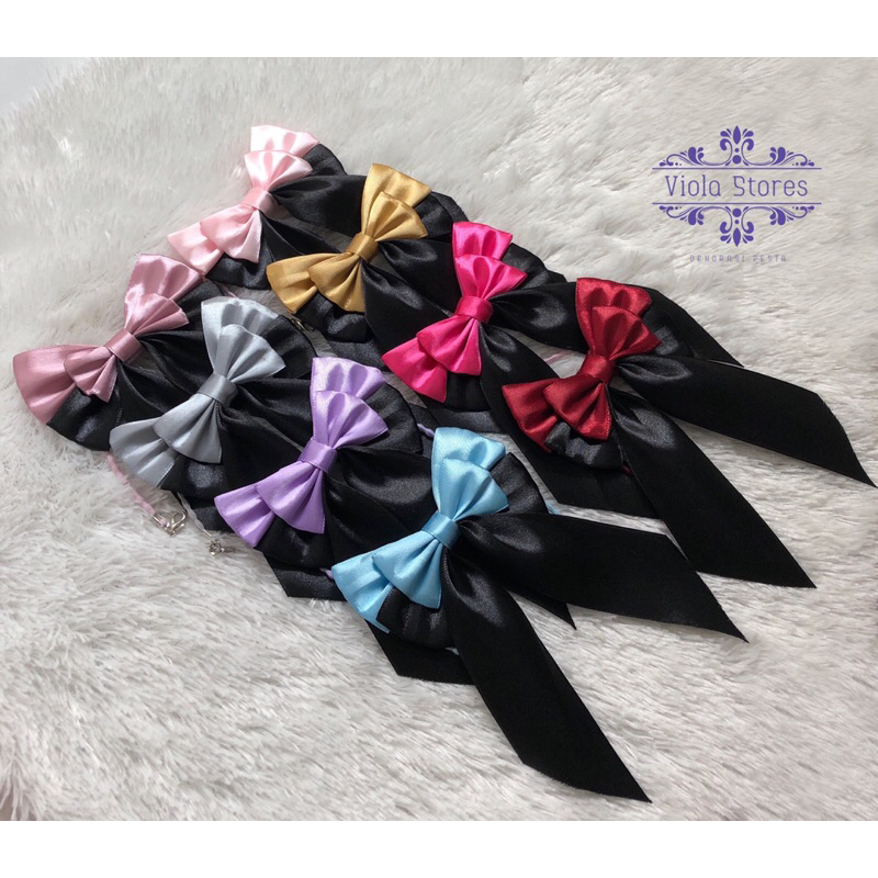 Viola Konektor Masker Pita New Mix Color / Konektor Masker Hijab / Konektor Pita Korea