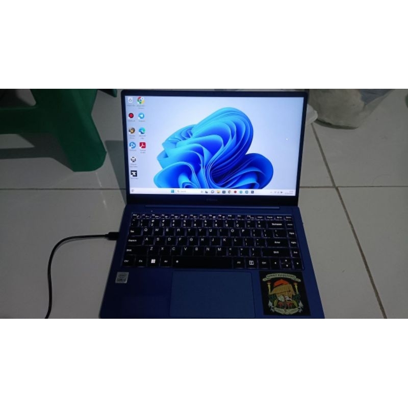 Laptop Infinix InBook X2 Core i3 Gen 10 Biru Second Fullset Like New Bergaransi