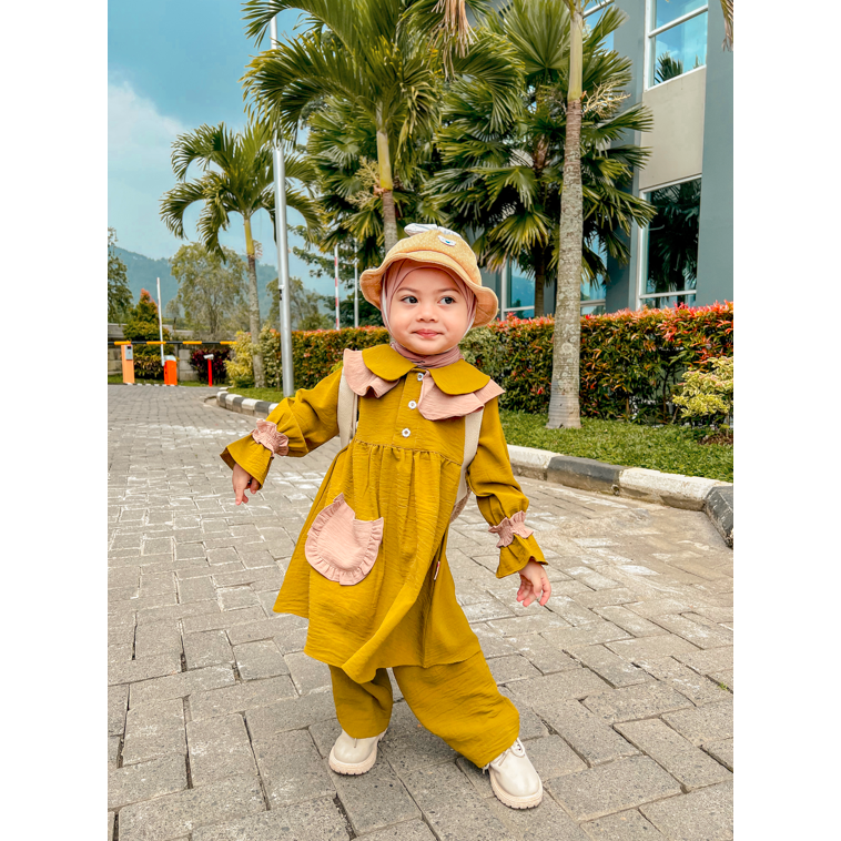 AISKA one set anak perempuan Terbaru 2023 one set anak perempuan 1 tahun one set anak perempuan 2 ta