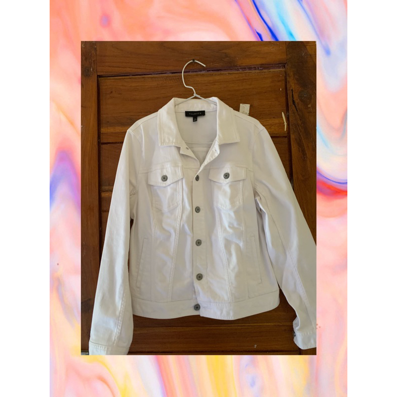 [PRELOVED] Denim Jaket Putih Talbots