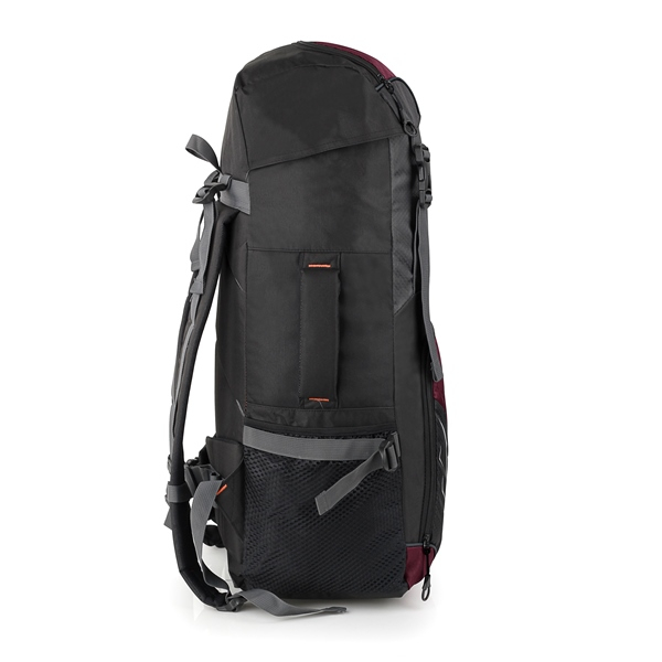 Justrue Tas Gunung Carrier 60 Liter Ransel Pendaki 60L Marun 306