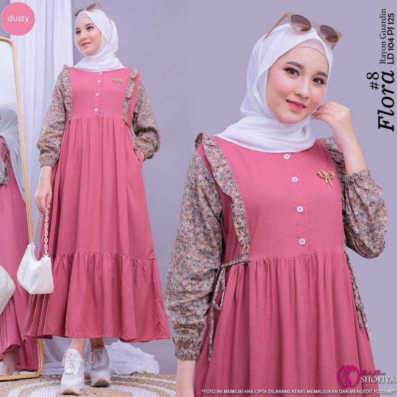 [BARU] GAURI • TIFANI BY SHOFIYA GAMIS MIDI DRESS BUSUI