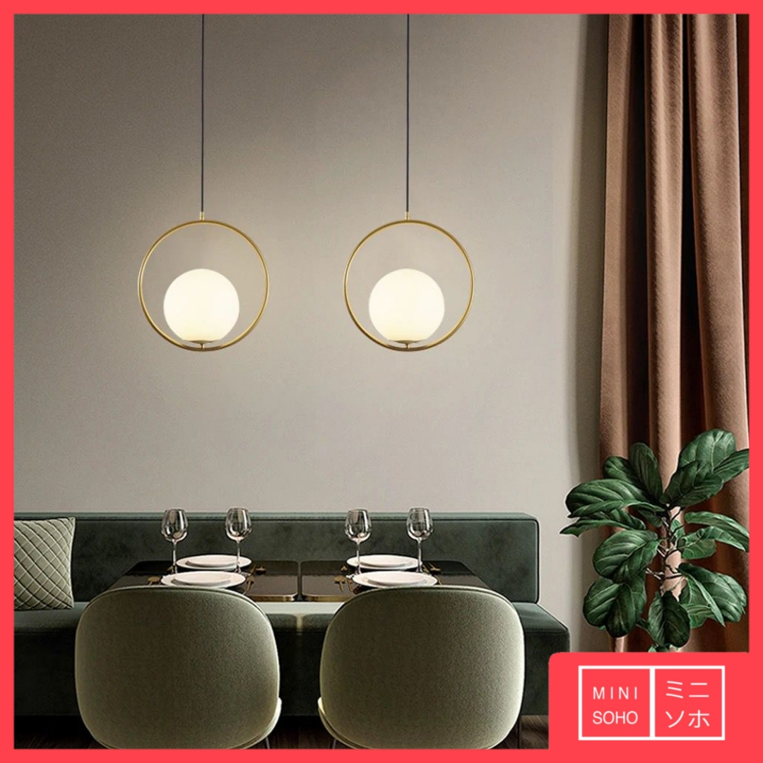 Lampu Gantung Hias Bola Besar Modern Minimalis Mewah Bedroom Pendant Ceiling Light Lamp