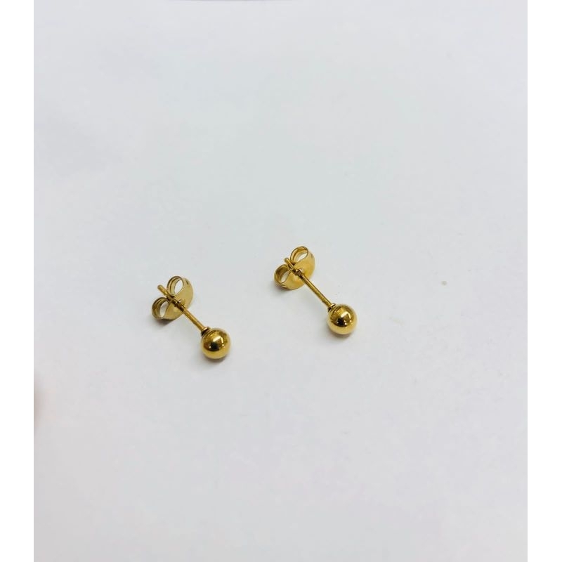 Anting titanium tusuk, anting tusuk titanium bulat