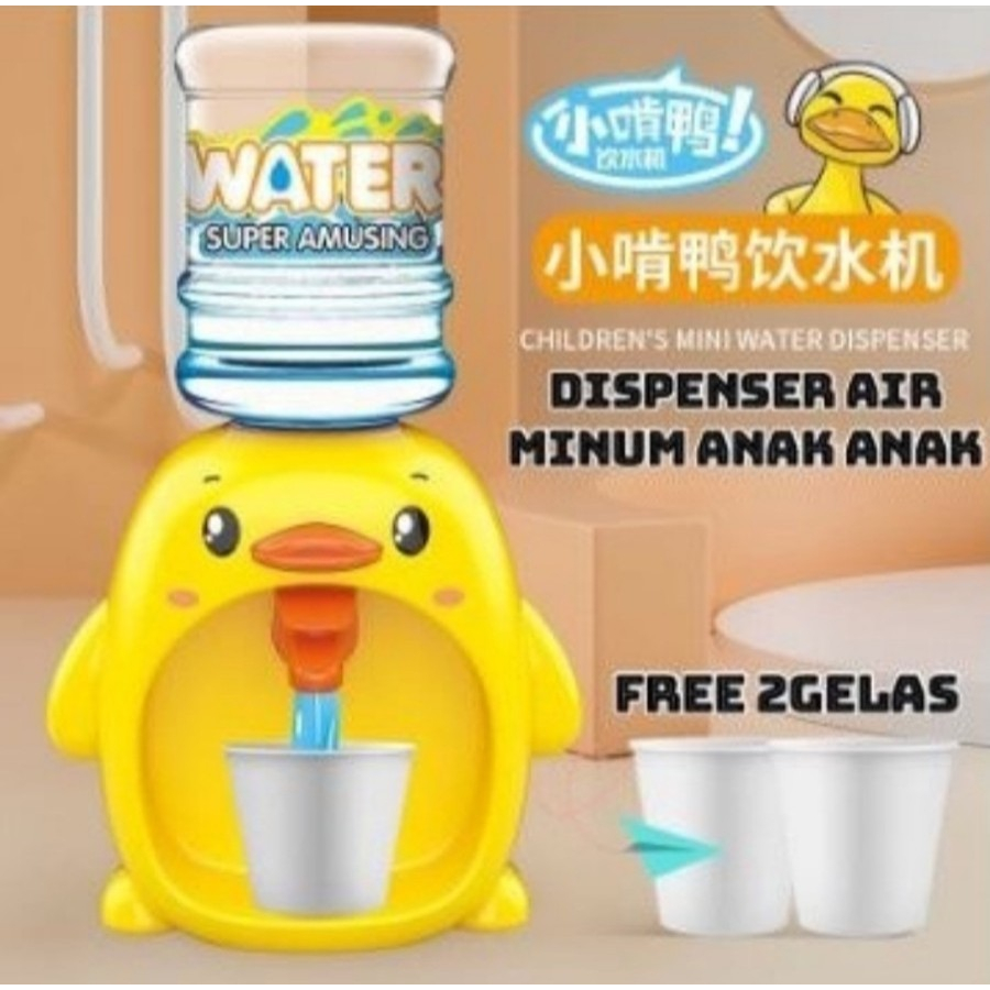 MH - Dispenser Mini Galon Portable Karakter Dispenser Air Minum Mainan Anak