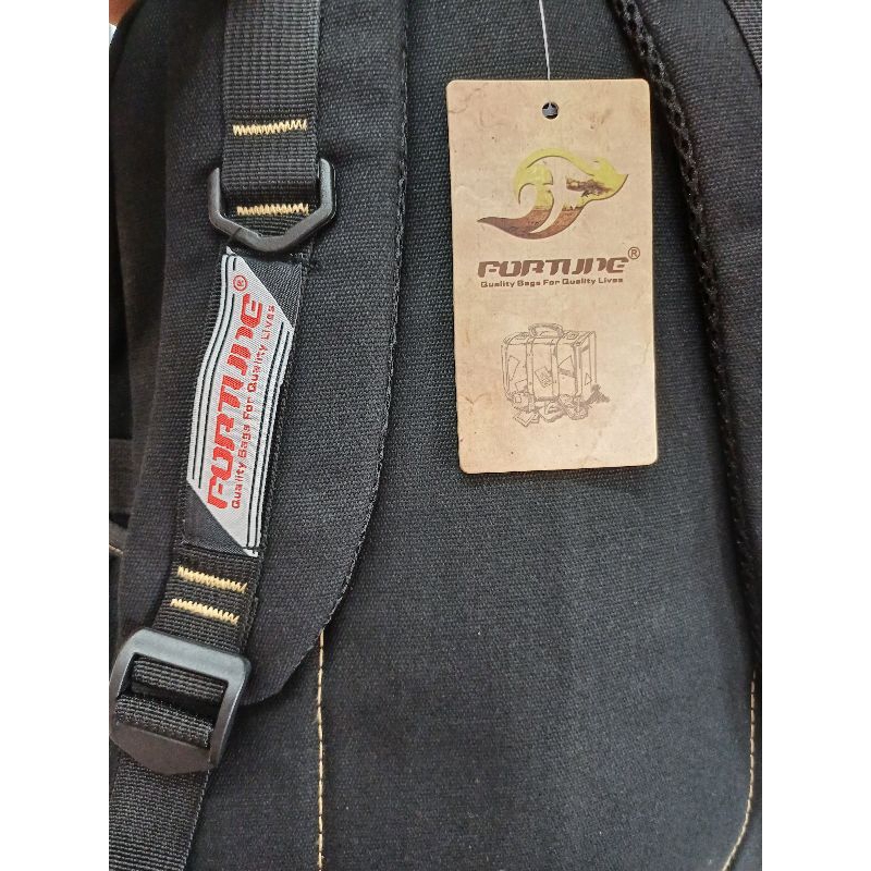 Tas Ransel Canvas Fortune Tas Punggung Pria Wanita Sekolah SD SMP