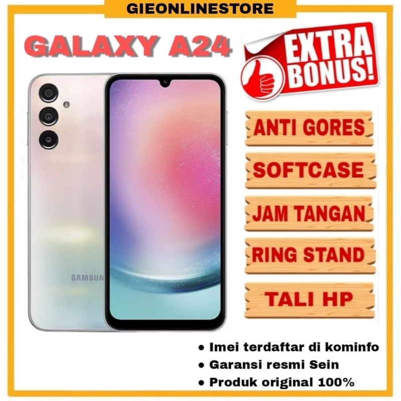 SAMSUNG A24 5G NFC 8GB+8GB/128GB GARANSI RESMI SEIN