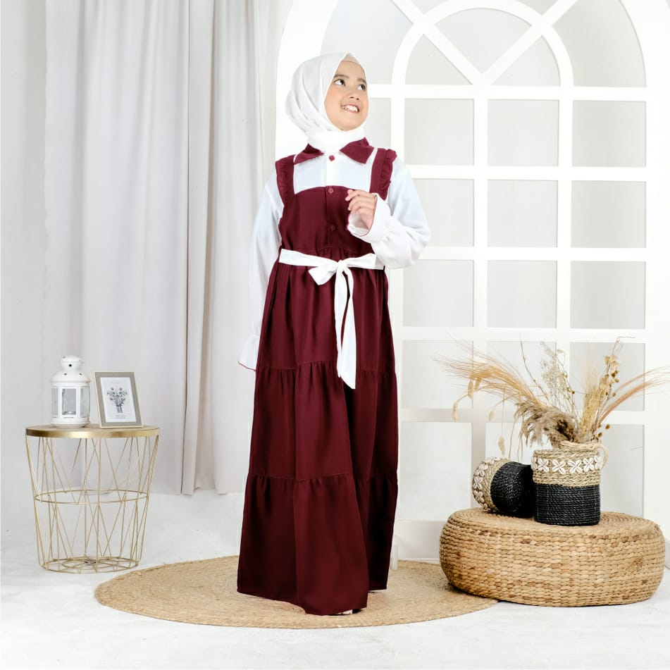 Gamis Habibah Anak 2-5 tahun // Gamis Syar'i Kids muslimah