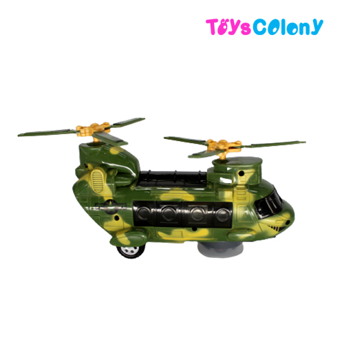 Pesawat Tempur Helikopter Tentara/Militer Mainan - Bump And Go