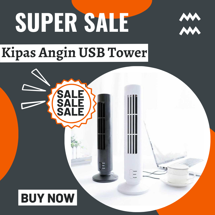 TOWER FAN USB OLL-5007 kipas angin mini lipat tower fan krisbow kipas angin mini murah.cod gratis on
