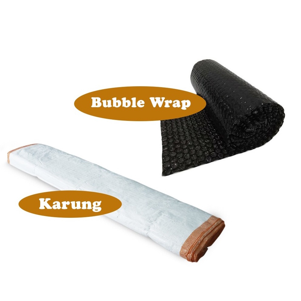 

BUBBLE WRAP / KARUNG TAMBAHAN UNTUK PACKING AMAN (baca deskripsi dulu)