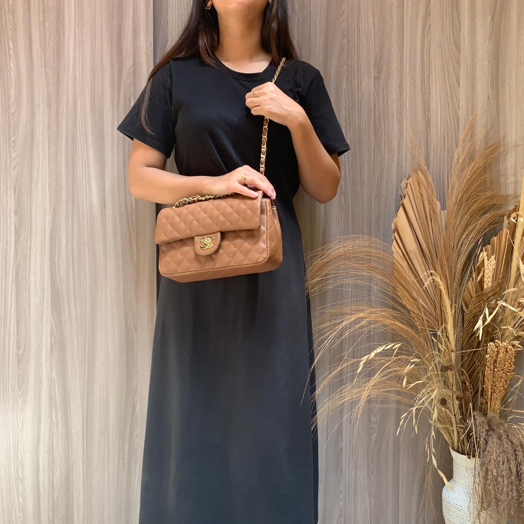 (NEW UPGRADED TO VIP) LUXY LX2131 TAS SELEMPANG WANITA YUNISHARA CAVIAR SIZE MEDIUM CH-0168 GOLD HARDWARE TERLENGKAP KUALITAS VIP PLATINUM 1:!