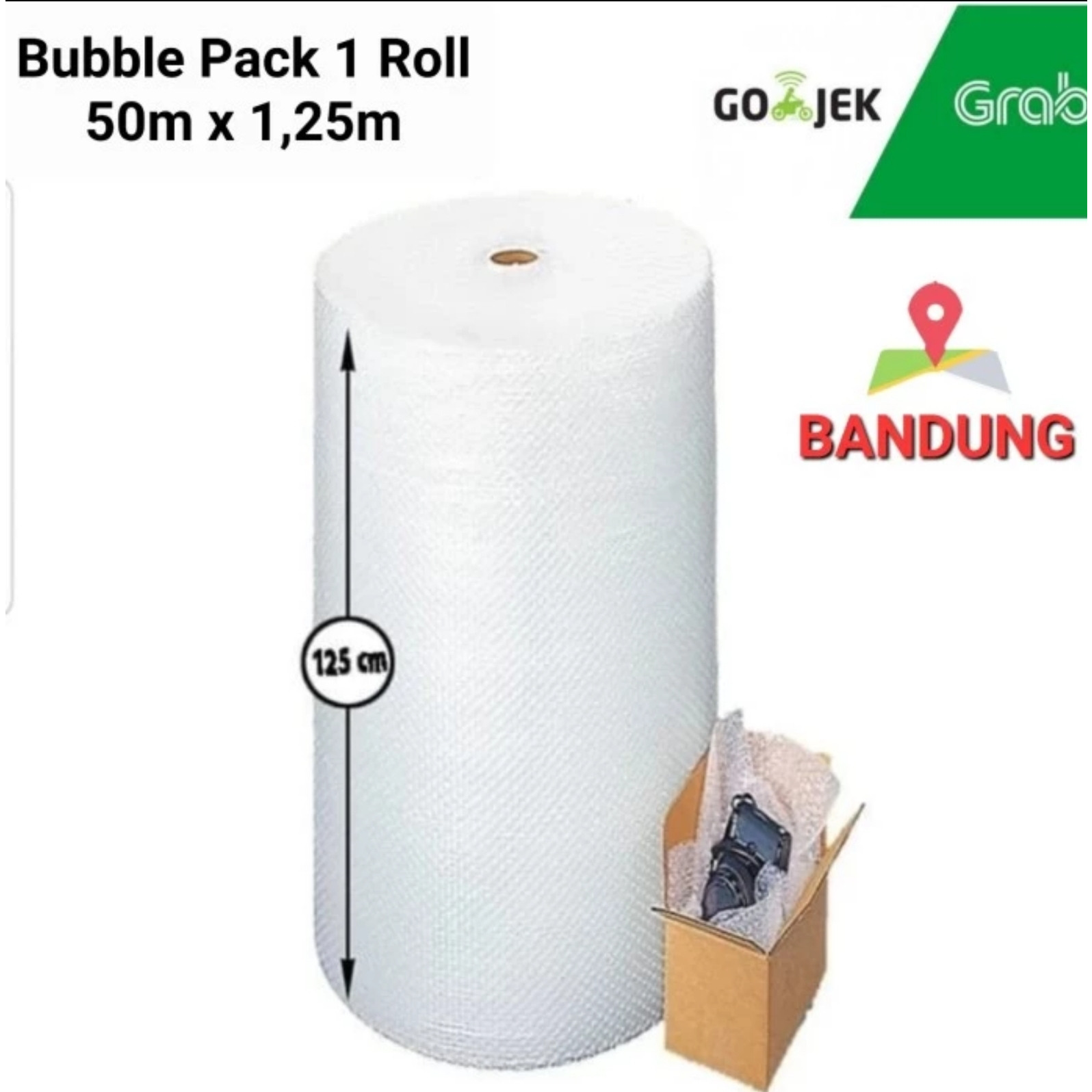 

Bubble Wrap Bubblepack Gelembung Paking Roll 50m x 1,25m Buble Murah