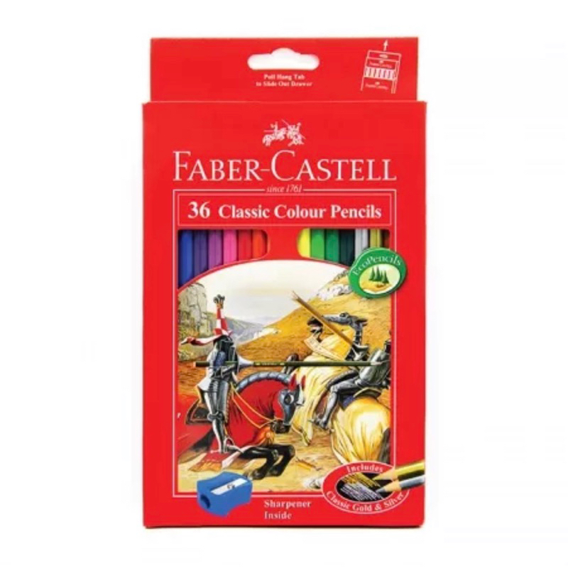 

Faber castell classic colour pencil 36L pensil warna kayu 36 warna panjang