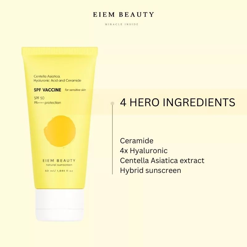 Eiem Beauty Natural Sunscreen SPF 50 PA++++